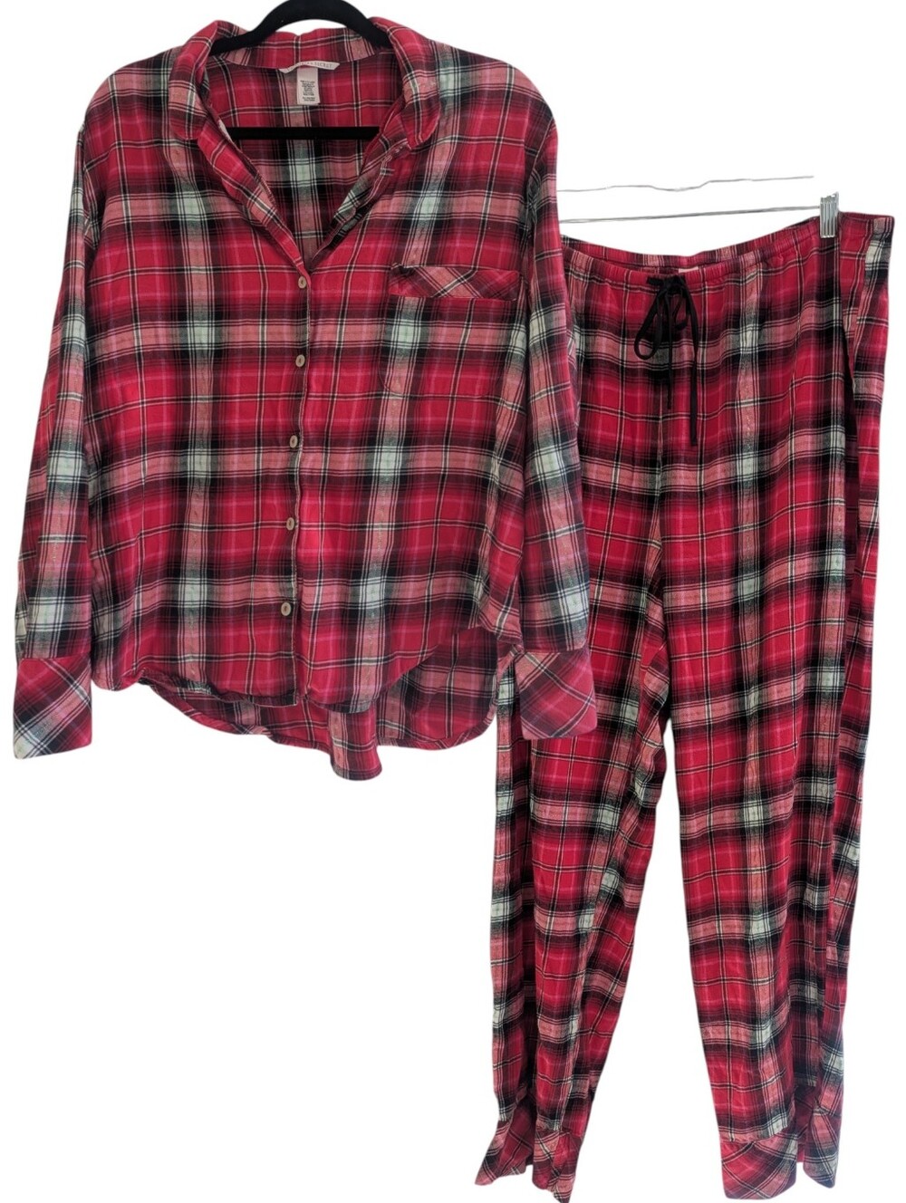 Victoria's Secret Red Plaid Pajama Set